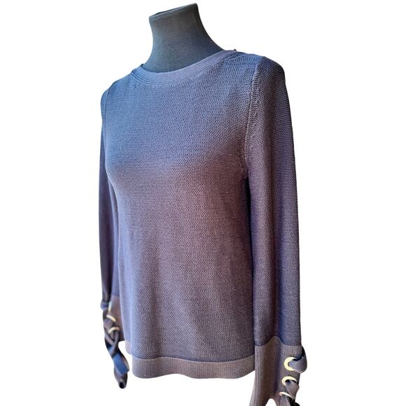 Ann Taylor Black Sweater with Bow-Accented Sleeves – NWT - Picture 2 of 9